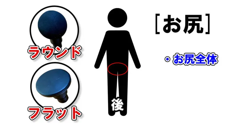 お尻のおすすめのアタッチメント